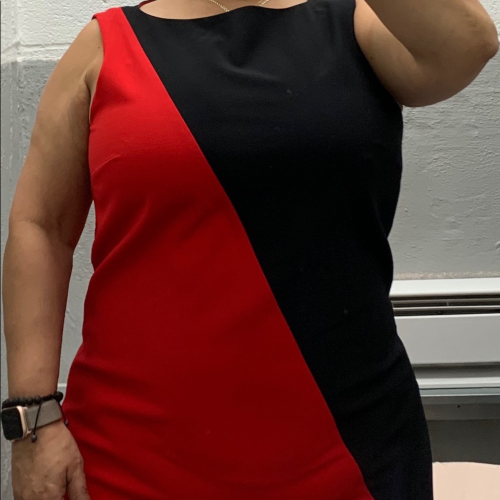 Nine West Red and Black Midi Dress - Sz 14 NWT